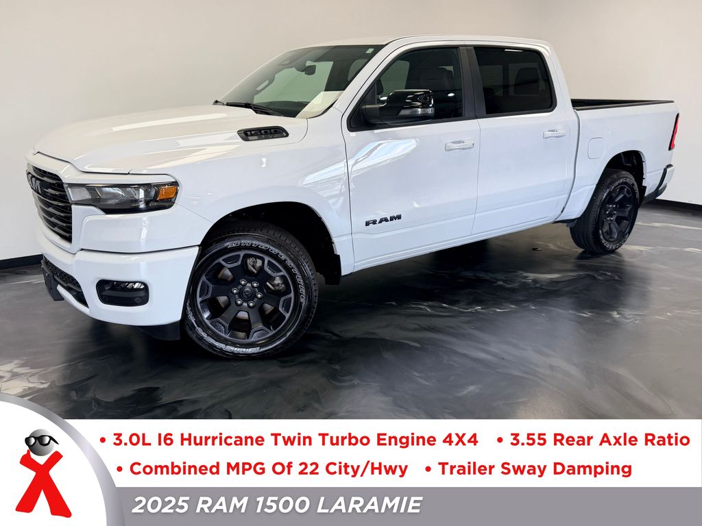 Bright White Clearcoat 2025 RAM 1500 Pickup Truck  8-Speed Automatic