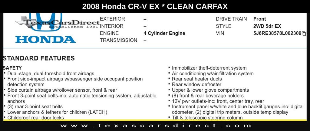 2008 Honda CR-V EX 3