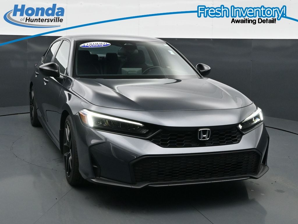 Meteorite Gray Metallic 2026 Honda Civic Sedan Front-Wheel Drive Continuously Variable Transmission