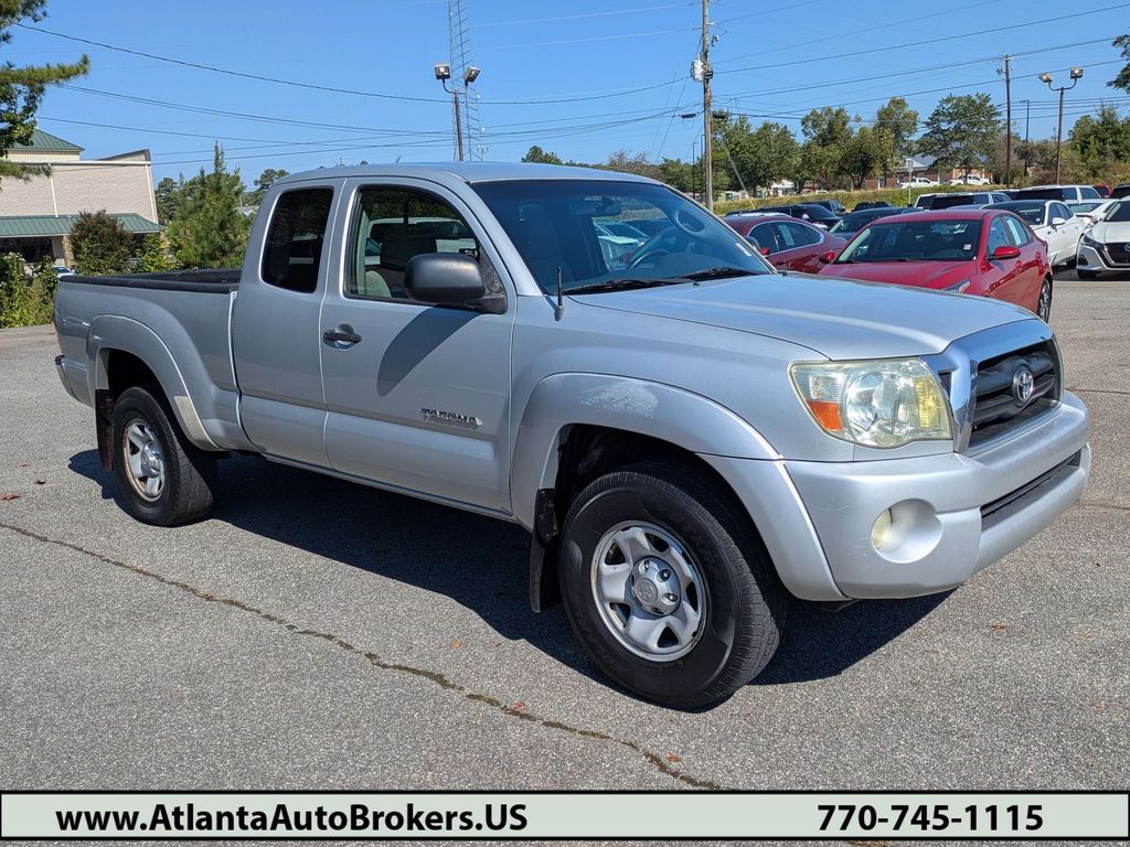Silver 2005 Toyota Tacoma Pickup Truck 5-Speed Automatic Overdrive