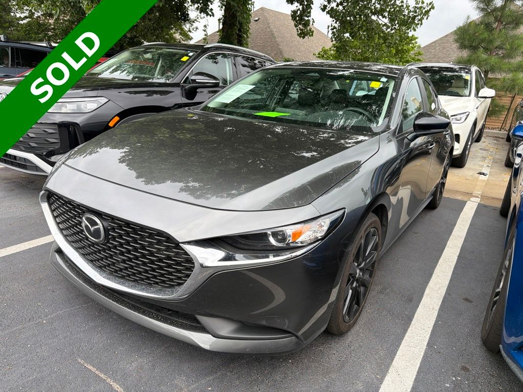 Machine Gray Metallic 2024 Mazda MAZDA3 2.5 S Select Sport FWD Sedan Front-Wheel Drive 6-Speed Automatic