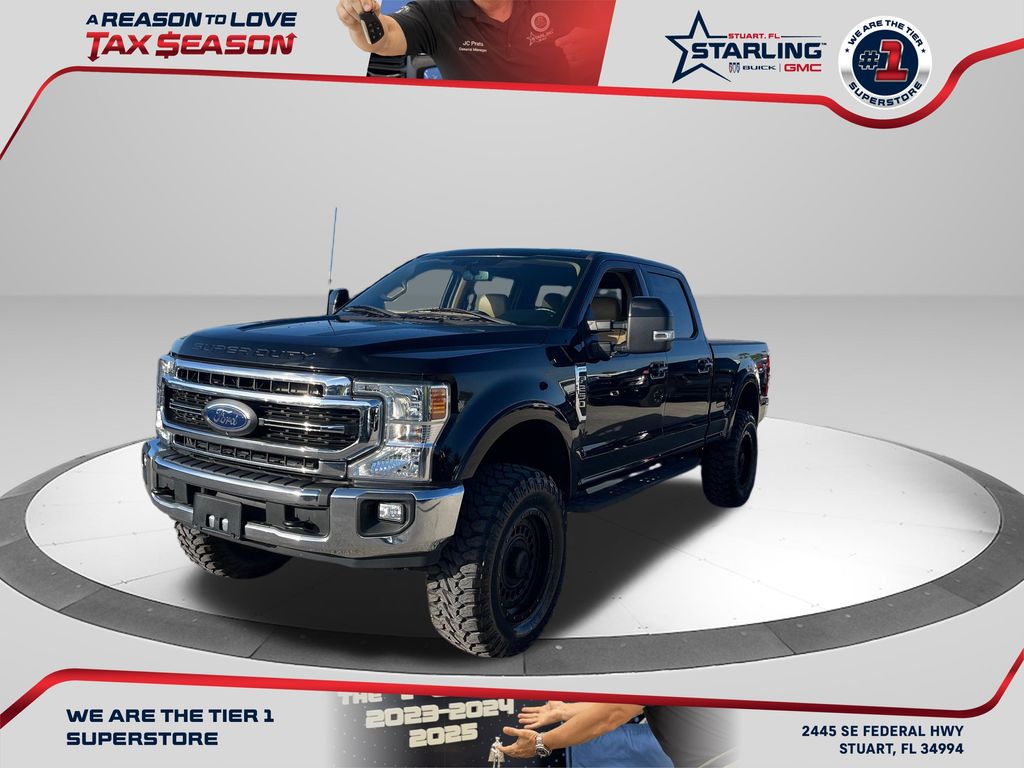 Agate Black Metallic 2022 Ford F-250 Super Duty Lariat Crew Cab 4WD Pickup Truck Four-Wheel Drive Automatic