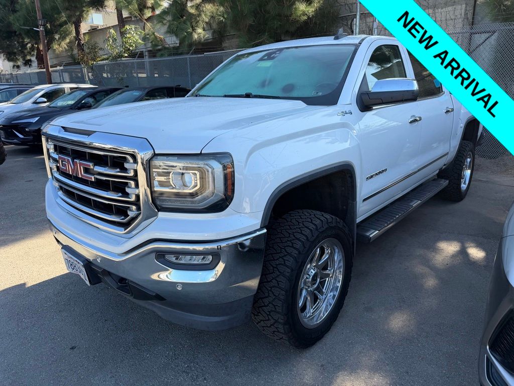 White Frost 2018 GMC Sierra 1500 Pickup Truck Four-Wheel Drive 8-Speed Automatic Overdrive