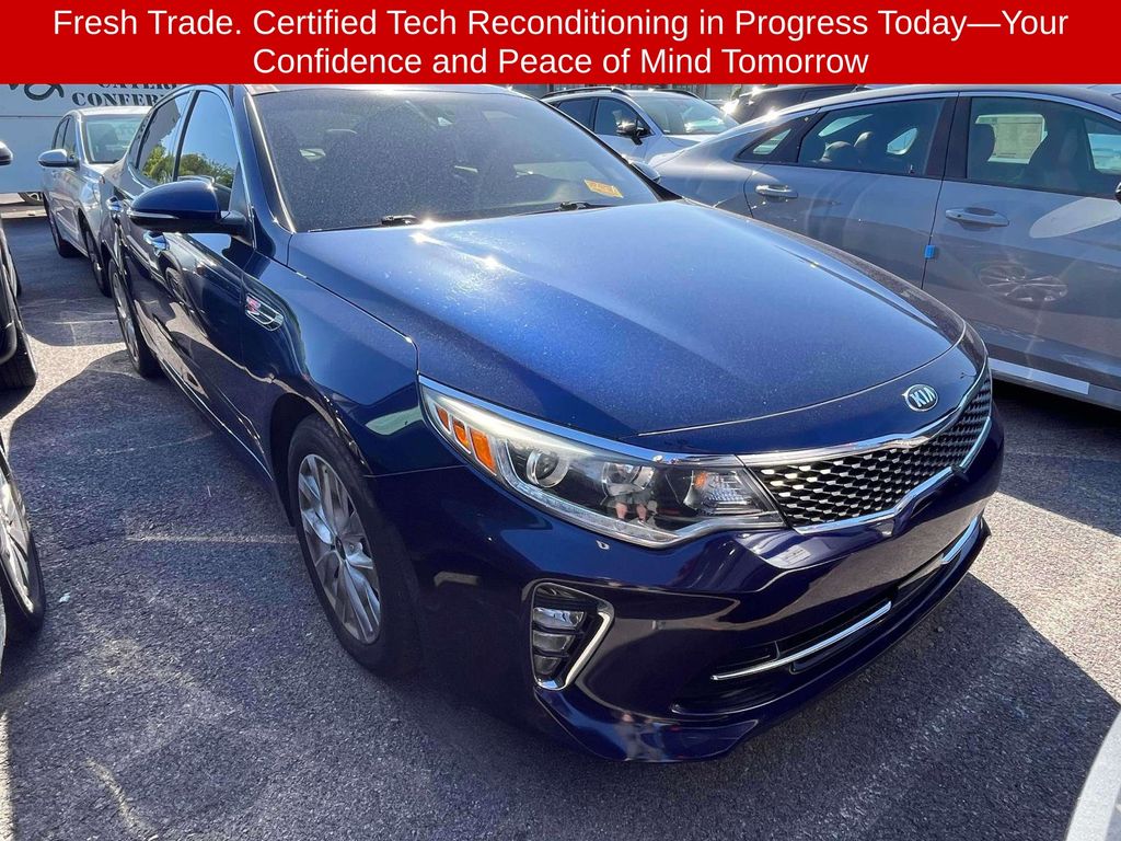 Horizon Blue 2018 Kia Optima EX Sedan Front-Wheel Drive 6-Speed Automatic