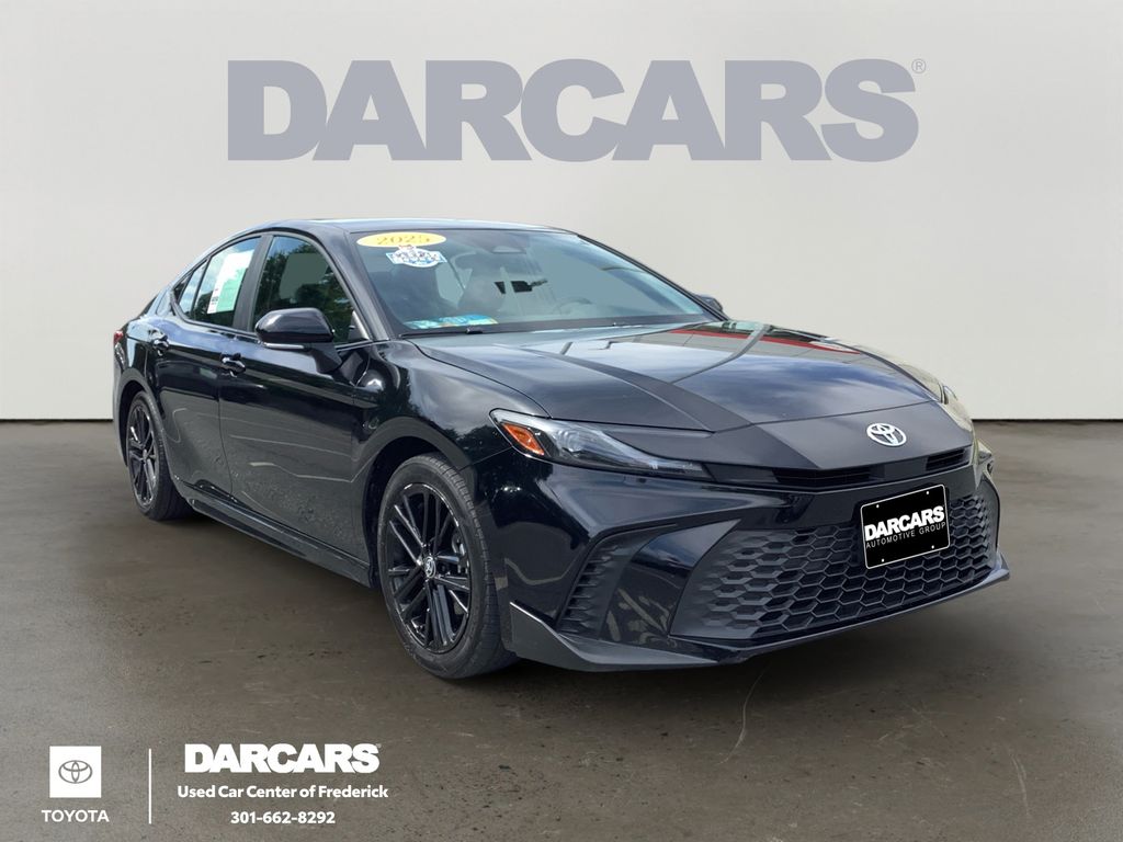Midnight Black Metallic 2025 Toyota Camry Sedan Front-Wheel Drive Continuously Variable Transmission