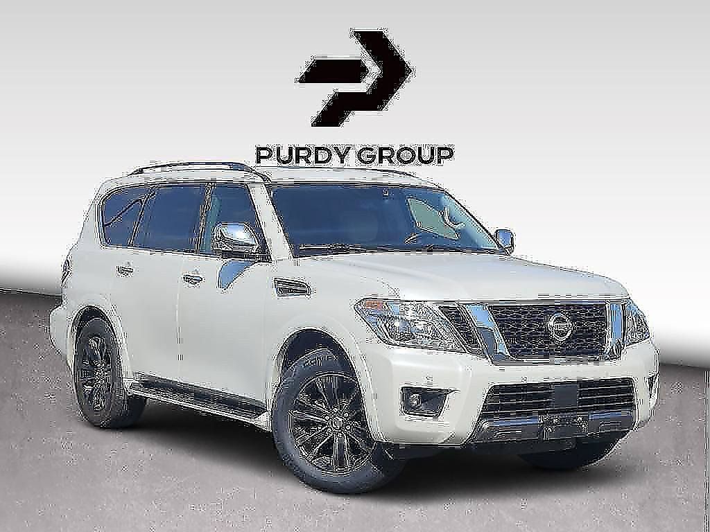 Pearl White 2020 Nissan Armada SUV / Crossover Four-Wheel Drive 7-Speed Automatic