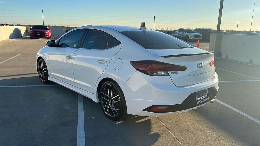 2019 Hyundai Elantra Sport White at DeMontrond Mazda