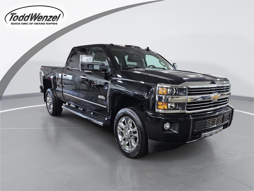 Black 2016 Chevrolet Silverado 2500HD High Country Crew Cab 4WD Pickup Truck Four-Wheel Drive 6-Speed Automatic