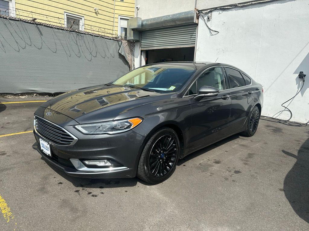 Gray (Magnetic) 2017 Ford Fusion Titanium Sedan Front-Wheel Drive 6-Speed Automatic