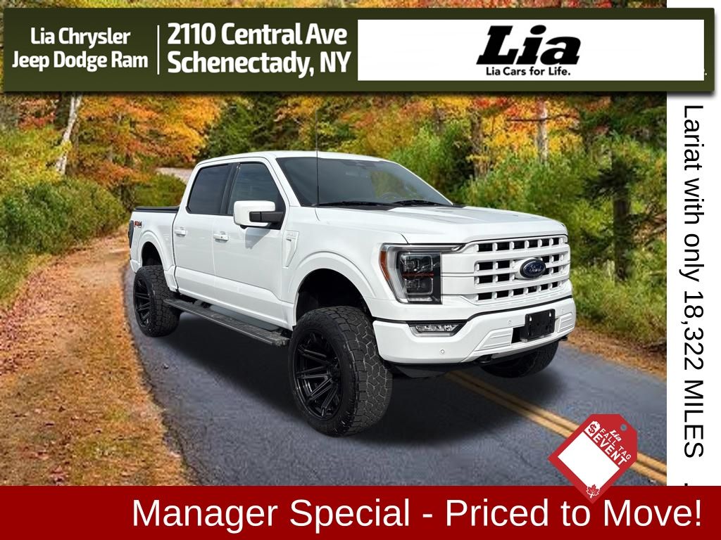 White 2023 Ford F-150 Pickup Truck Four-Wheel Drive Automatic