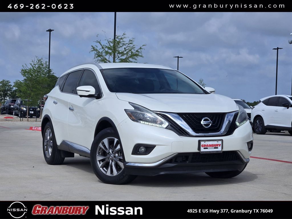 Pearl White 2018 Nissan Murano SL FWD SUV / Crossover Front-Wheel Drive Continuously Variable Transmission