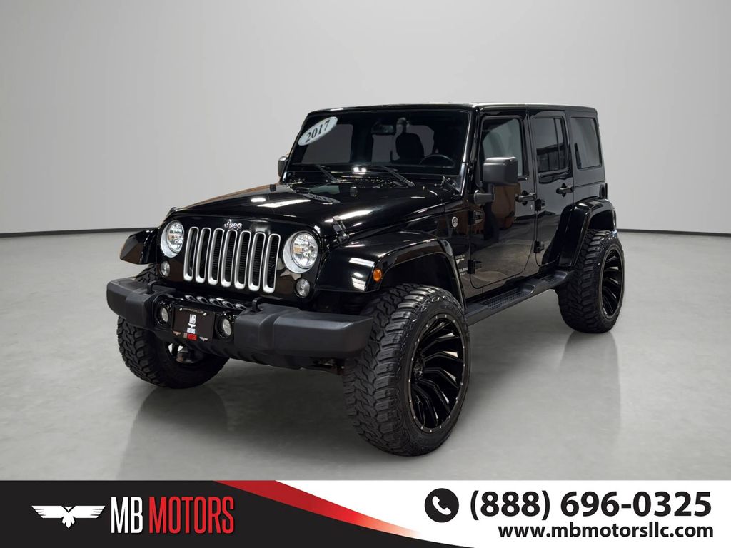 Black Clearcoat 2017 Jeep Wrangler SUV / Crossover Four-Wheel Drive 5-Speed Automatic
