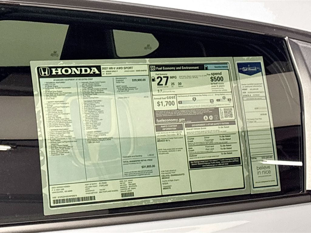 2027 Honda HR-V Sport