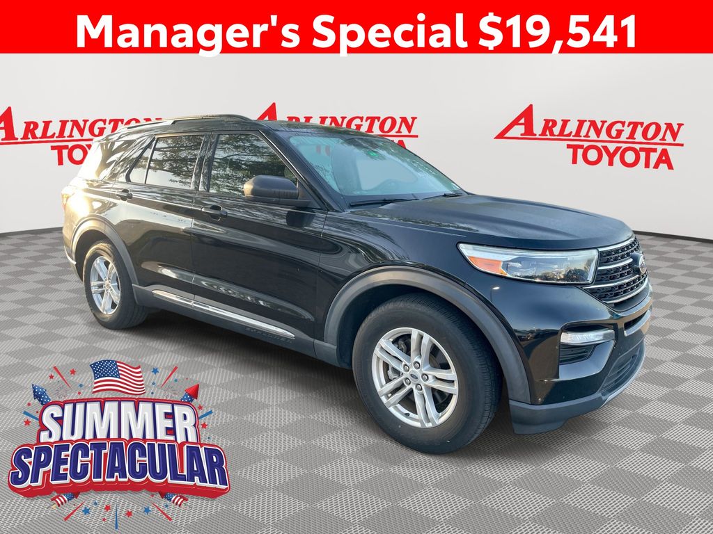 Agate Black Metallic 2021 Ford Explorer SUV / Crossover Rear-Wheel Drive Automatic