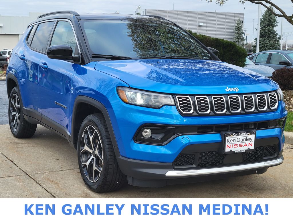 Hydro Blue Pearlcoat 2025 Jeep Compass Limited 4WD SUV / Crossover Four-Wheel Drive 8-Speed Automatic