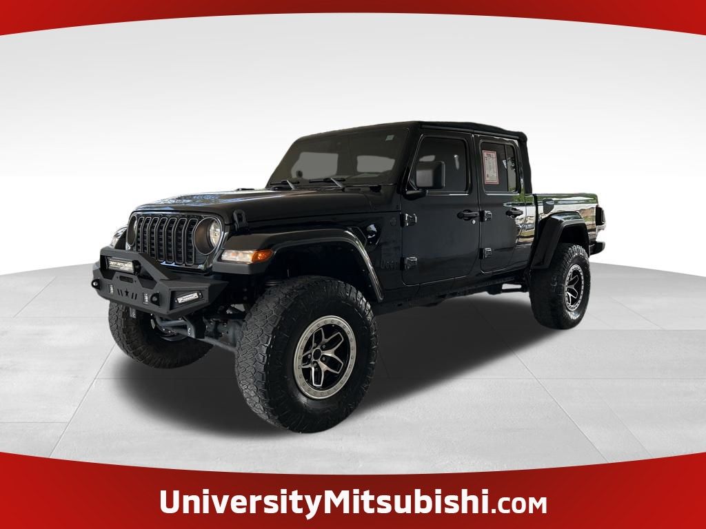 Black Clearcoat 2024 Jeep Gladiator Sport Crew Cab 4WD Pickup Truck Four-Wheel Drive 8-Speed Automatic