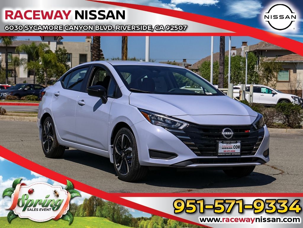 Gray Sky Pearl 2025 Nissan Versa SR FWD Sedan Front-Wheel Drive Continuously Variable Transmission