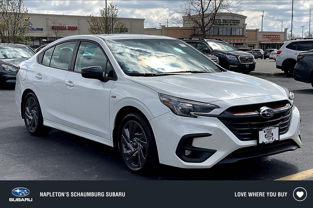 Crystal White Pearl 2024 Subaru Legacy Sport AWD Sedan All-Wheel Drive Continuously Variable Transmission