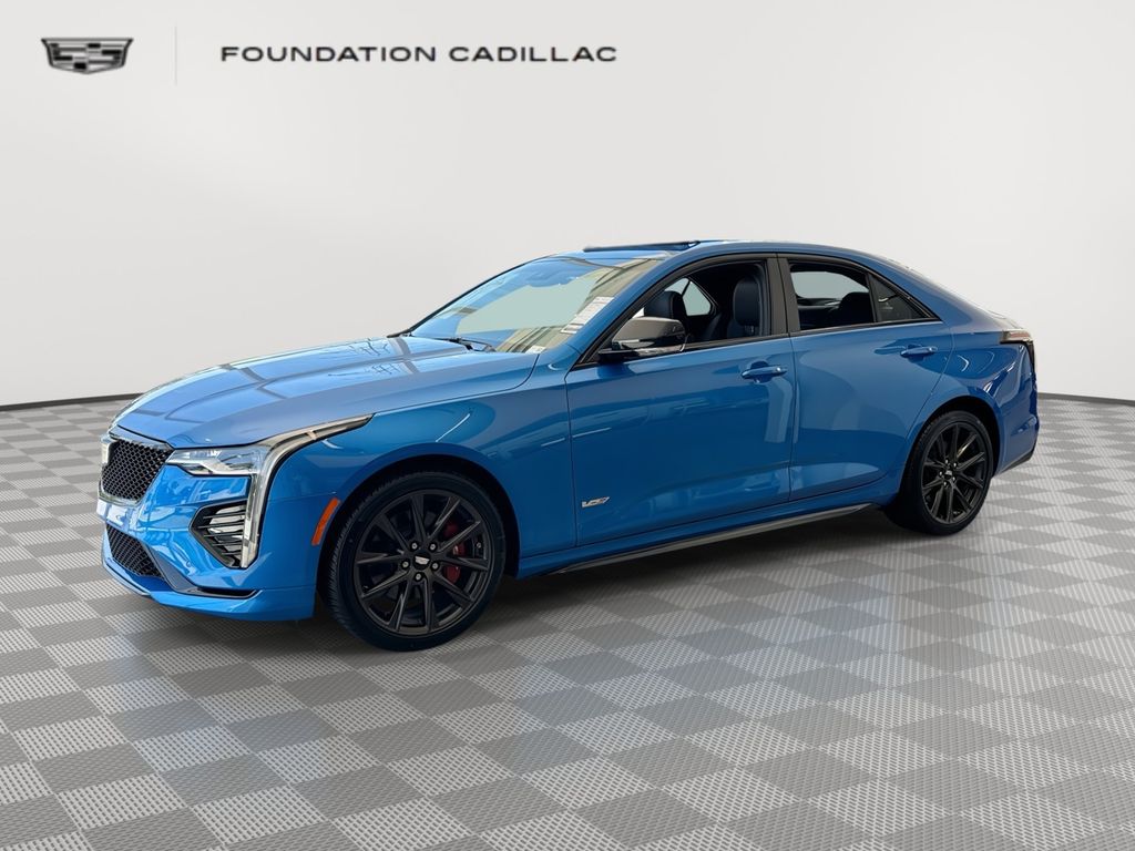 Coastal Blue Metallic 2026 Cadillac CT4 V-Series AWD Sedan All-Wheel Drive Automatic