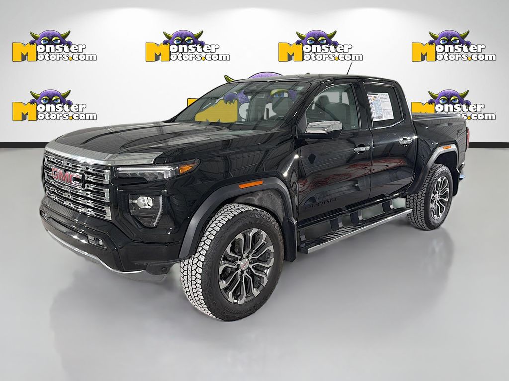 Onyx Black 2023 GMC Canyon Denali Crew Cab 4WD Pickup Truck Four-Wheel Drive 8-Speed Automatic