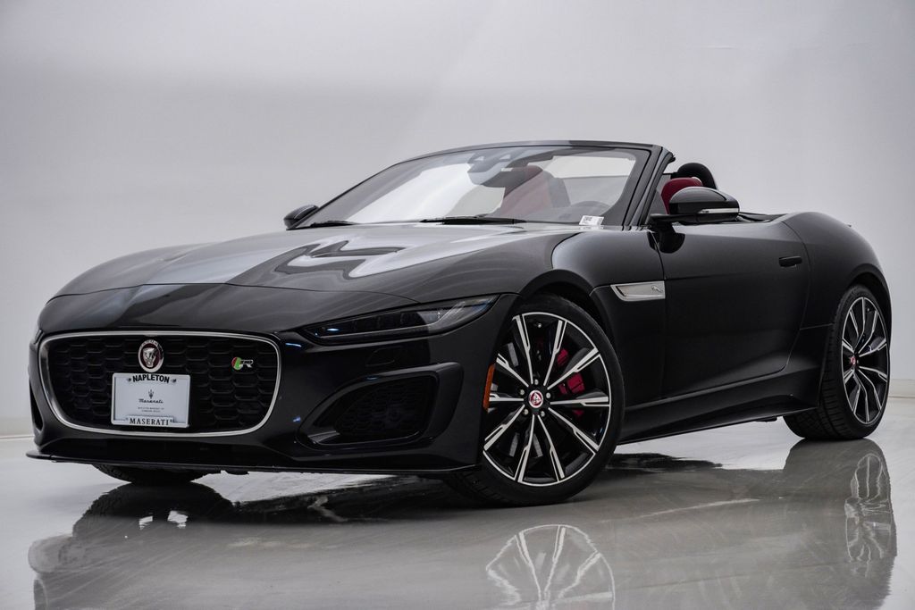 Black 2021 Jaguar F-TYPE Convertible All-Wheel Drive 8-Speed Automatic