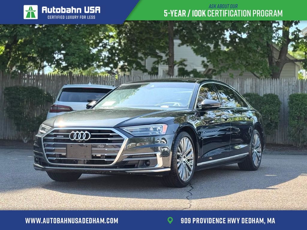 Gray Metallic 2019 Audi A8 L 55 TFSI quattro Sedan All-Wheel Drive 8-Speed Automatic