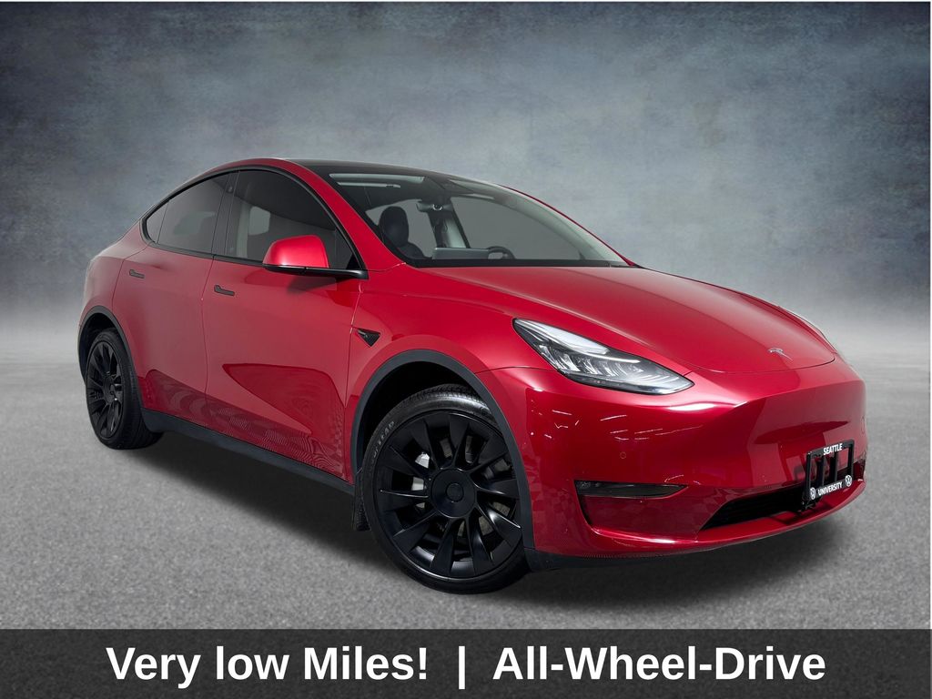 Red Multi-Coat 2023 Tesla Model Y SUV / Crossover All-Wheel Drive 1-Speed Automatic