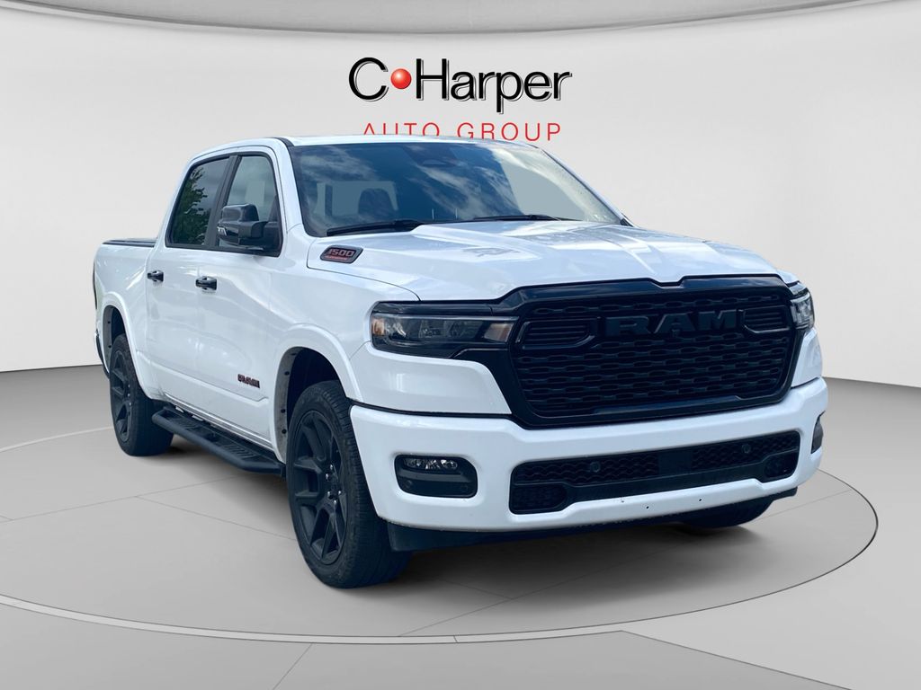 Bright White Clearcoat 2026 RAM 1500 Pickup Truck Four-Wheel Drive 8-Speed Automatic