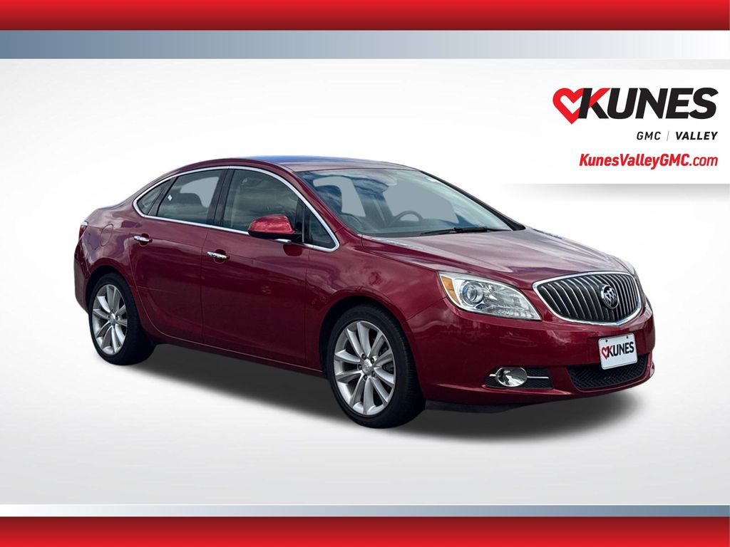Crystal Red Tintcoat 2014 Buick Verano Sedan Front-Wheel Drive 6-Speed Automatic Overdrive