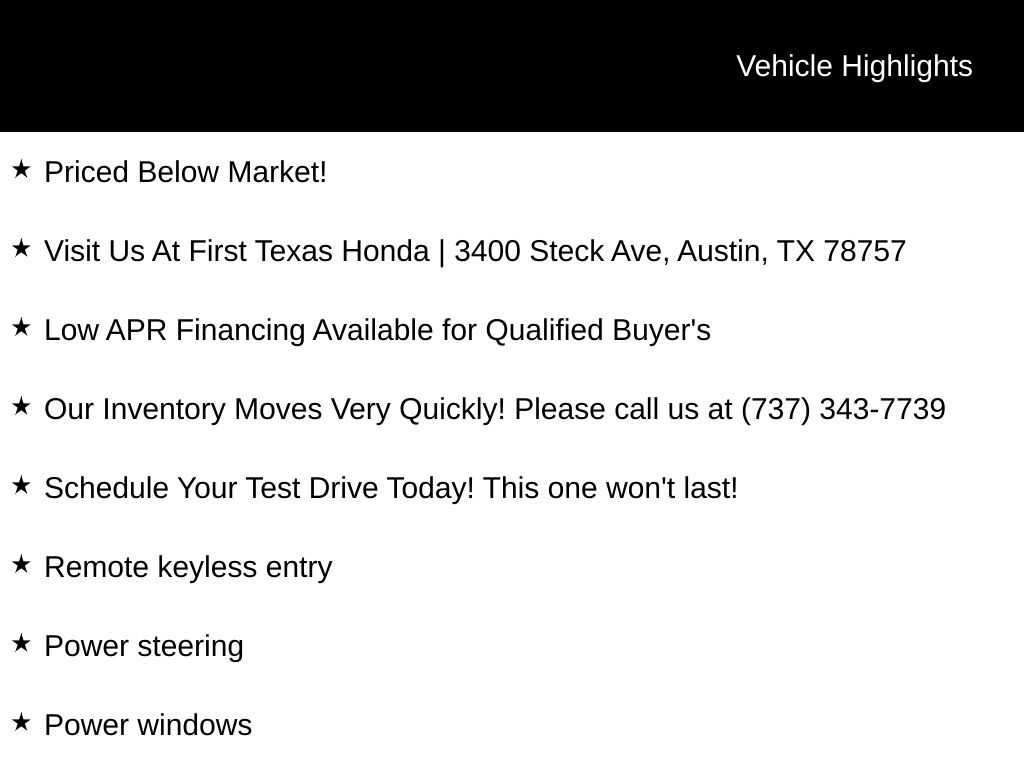 Used Car 2023 Honda Cr-v  Ex For Sale Under $30,000 In Austin, Texas