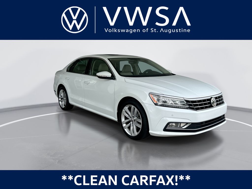 Pure White 2018 Volkswagen Passat 2.0T SE FWD Sedan Front-Wheel Drive 6-Speed Automatic