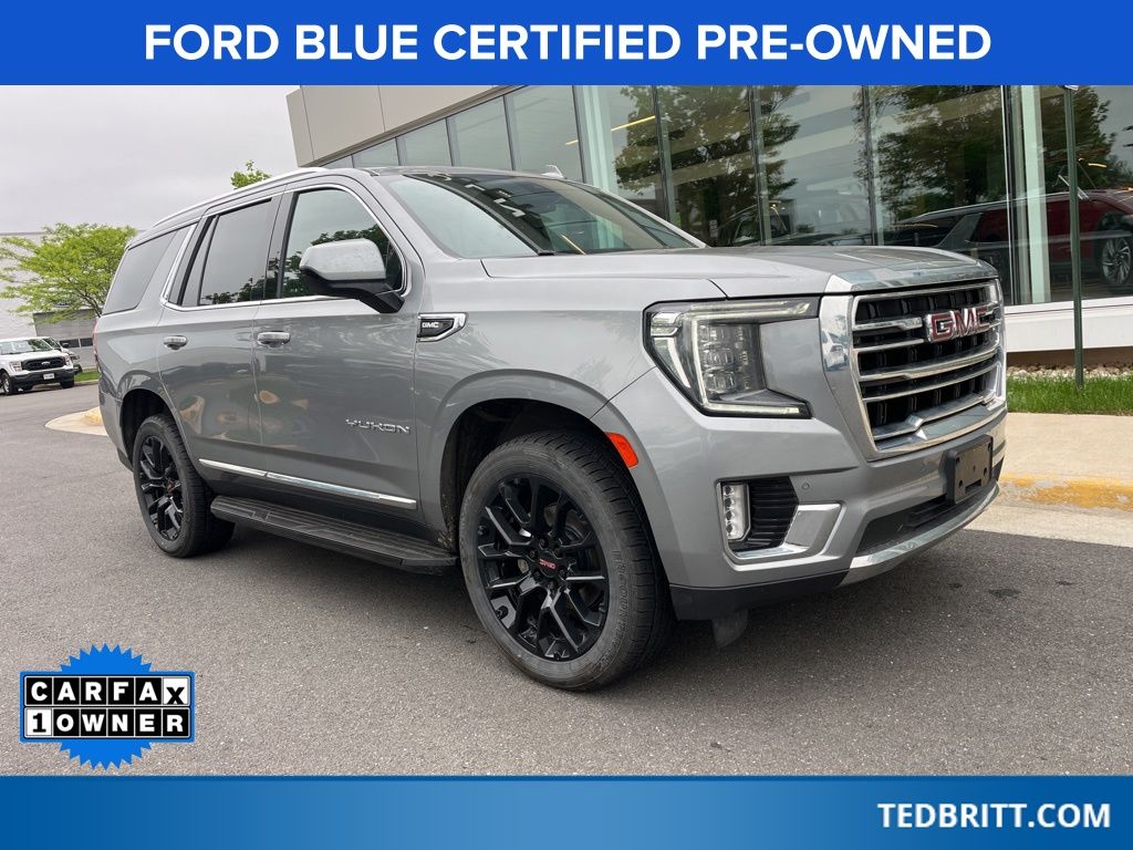 Sterling Metallic 2023 GMC Yukon SLT 4WD SUV / Crossover Four-Wheel Drive