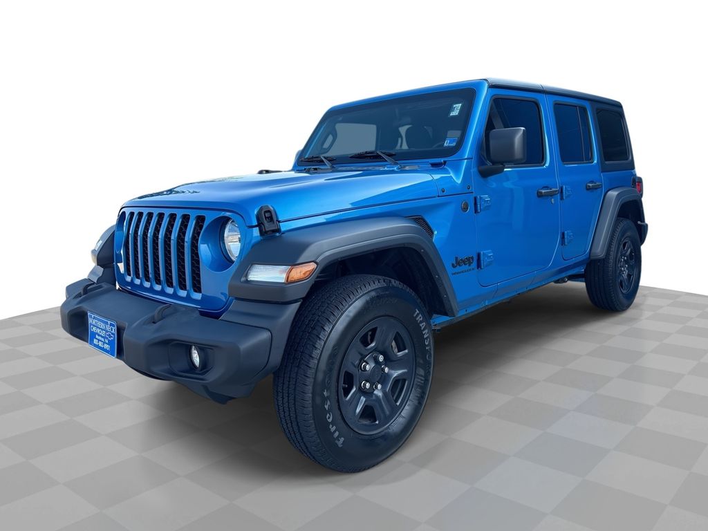 Hydro Blue Pearl Coat 2024 Jeep Wrangler SUV / Crossover Four-Wheel Drive 8-Speed Automatic