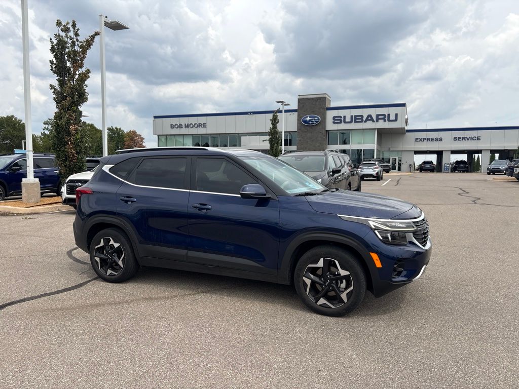 Dark Ocean Blue 2025 Kia Seltos SUV / Crossover Front-Wheel Drive Continuously Variable Transmission