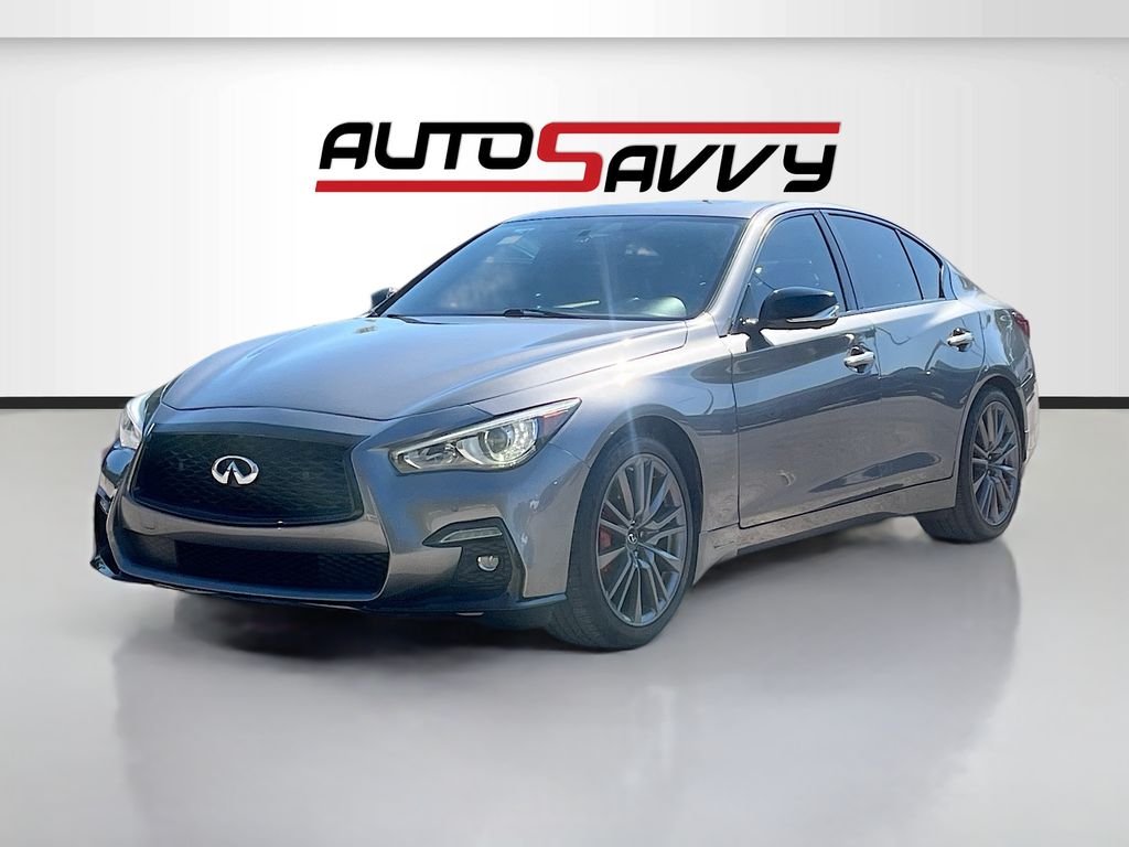 2022 INFINITI Q50 Red Sport 400 Gray at AutoSavvy Houston Southwest