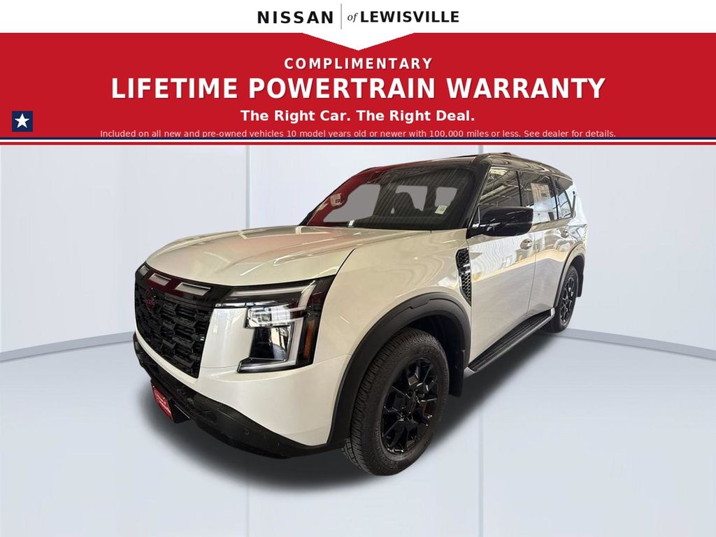 Aspen White/Super Black 2026 Nissan Armada SUV / Crossover Four-Wheel Drive 9-Speed Automatic