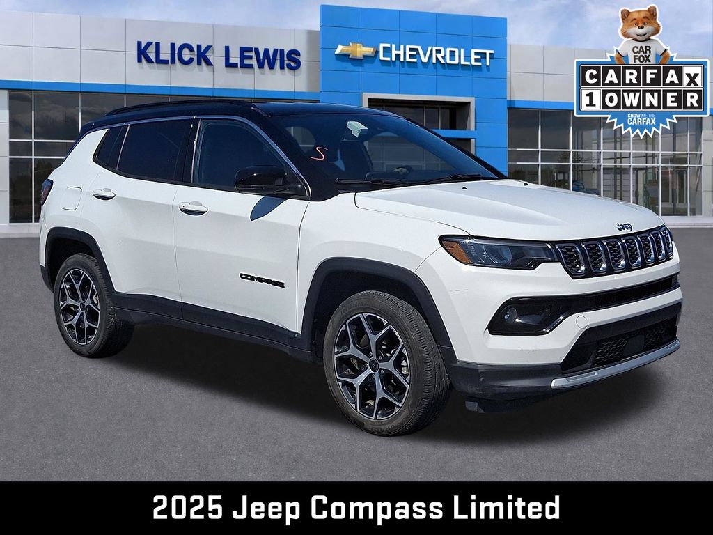 2025 Jeep Compass Limited White at Bob Ruth Ford