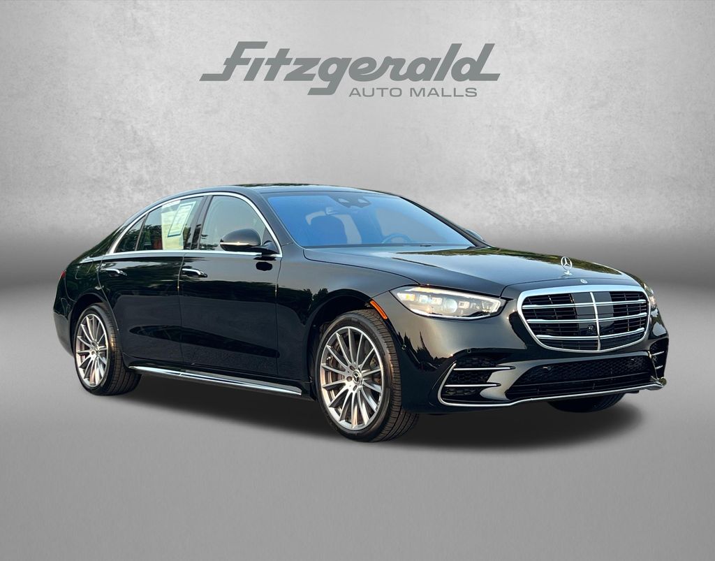 Obsidian Black Metallic 2025 Mercedes-Benz S-Class Sedan All-Wheel Drive 9-Speed Automatic