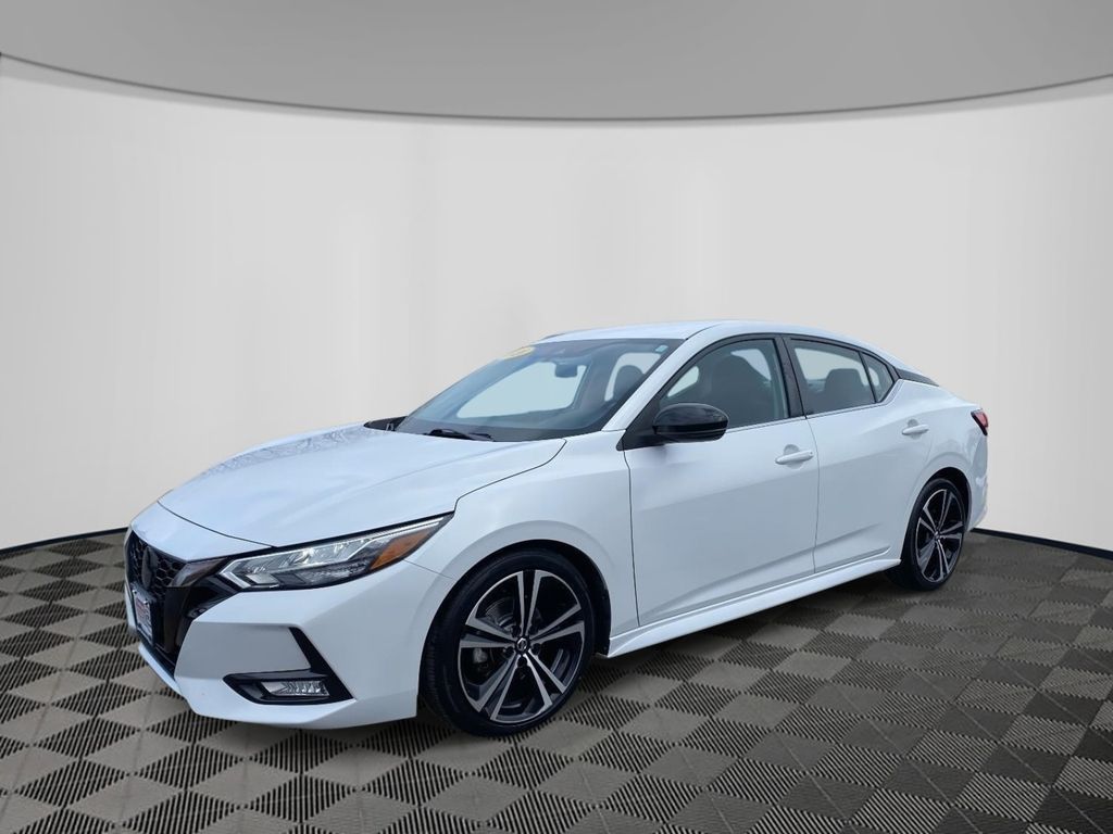 Aspen White 2020 Nissan Sentra SR FWD Sedan Front-Wheel Drive Continuously Variable Transmission