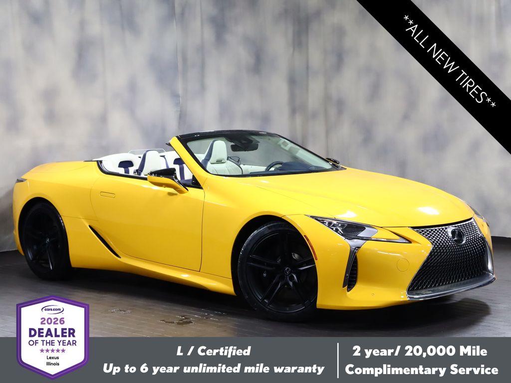Flare Yellow 2025 Lexus LC 500 Convertible RWD Convertible Rear-Wheel Drive Automatic