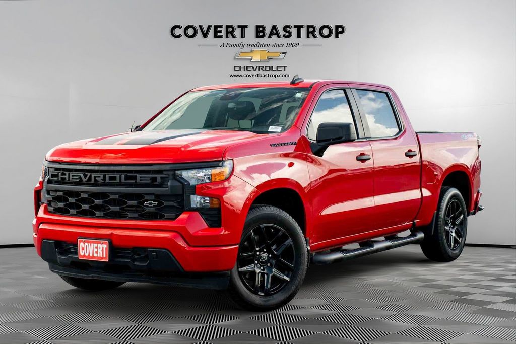 Red 2024 Chevrolet Silverado 1500 Pickup Truck Four-Wheel Drive 8-Speed Automatic