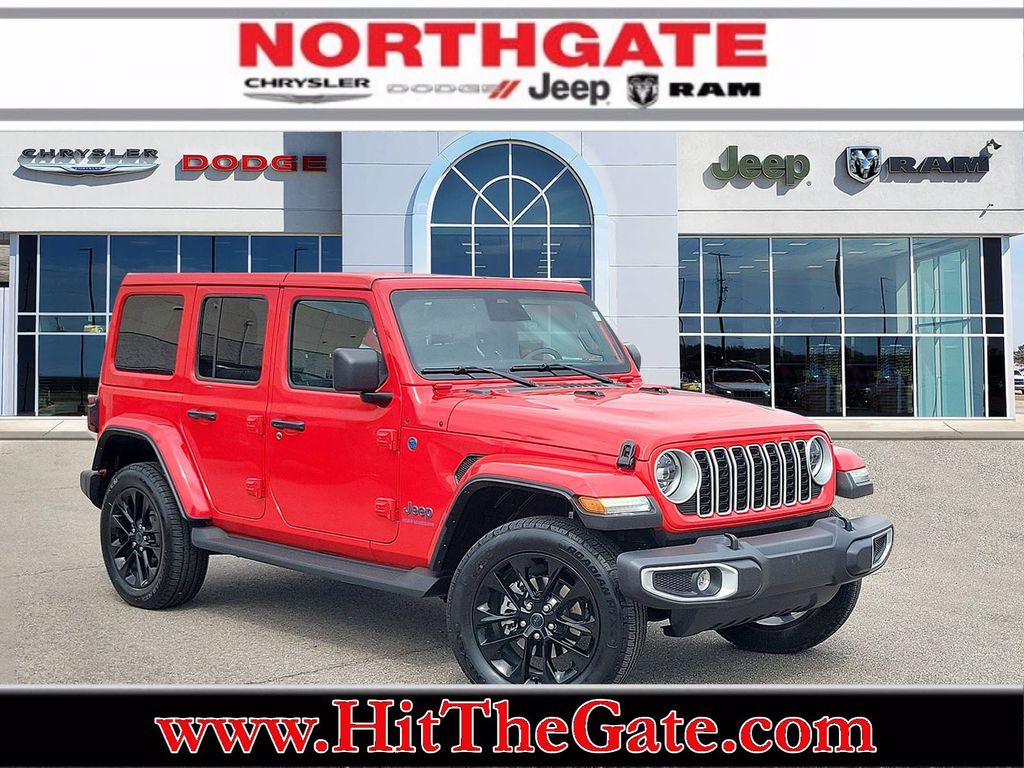Firecracker Red Clearcoat 2025 Jeep Wrangler 4xe Sahara 4WD SUV / Crossover Four-Wheel Drive 8-Speed Automatic
