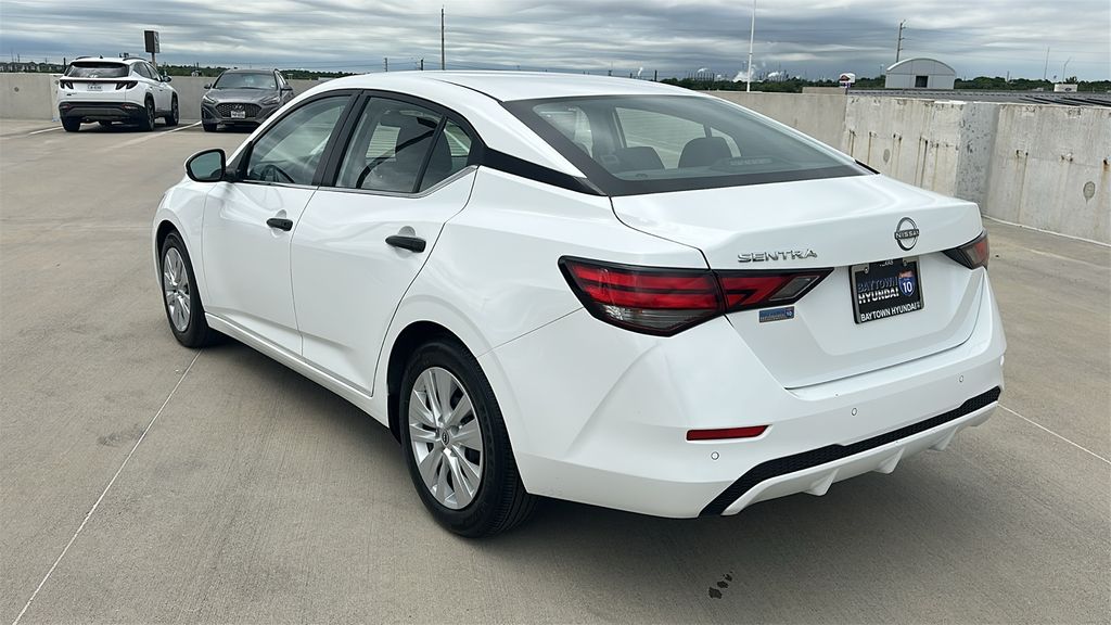 2025 Nissan Sentra S White at Central Houston Nissan
