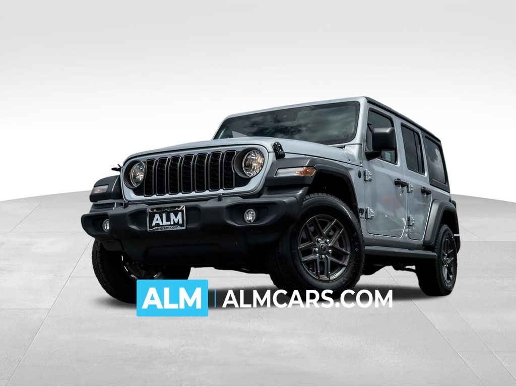 Silver Zynith Clearcoat 2024 Jeep Wrangler SUV / Crossover Four-Wheel Drive 8-Speed Automatic