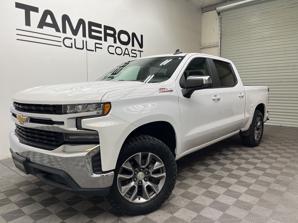 Summit White 2019 Chevrolet Silverado 1500 LT Crew Cab 4WD Pickup Truck Four-Wheel Drive 8-Speed Automatic