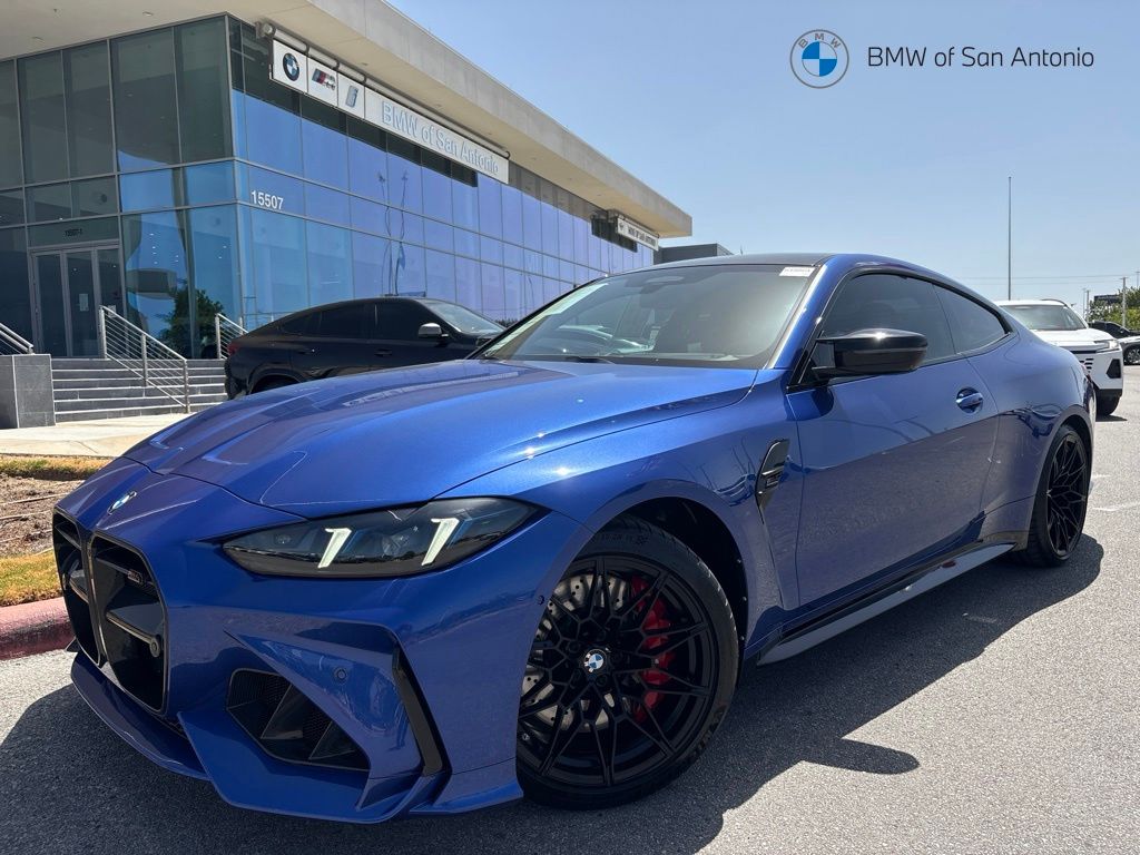 Portimao Blue Metallic 2025 BMW M4 Coupe All-Wheel Drive 8-Speed Automatic