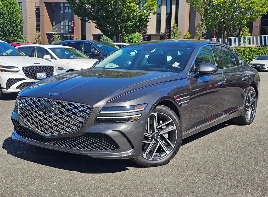Makalu Gray 2025 Genesis G80 Sedan All-Wheel Drive 8-Speed Automatic