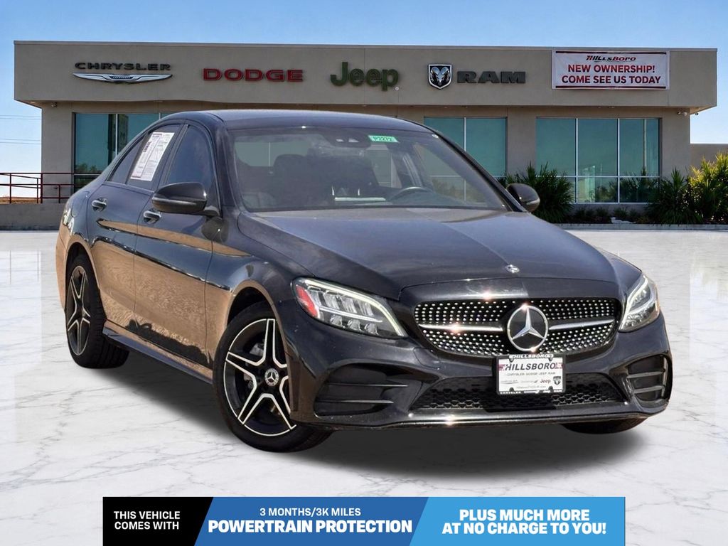 Black Metallic 2021 Mercedes-Benz C-Class Sedan All-Wheel Drive 9-Speed Automatic
