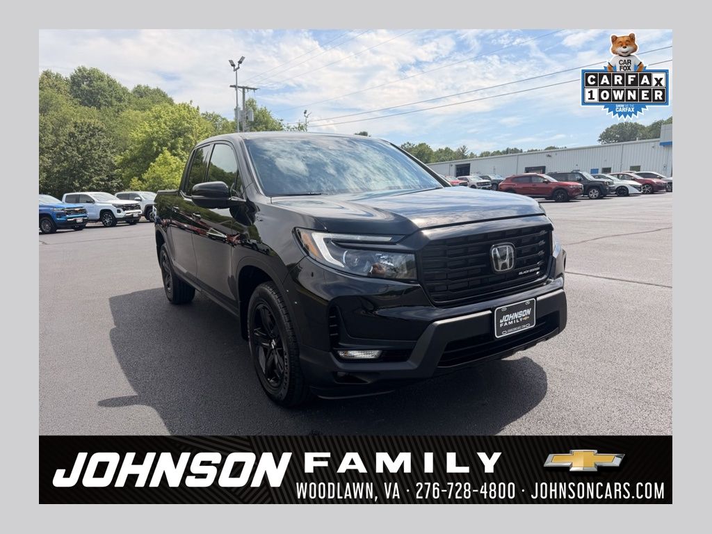 Black 2023 Honda Ridgeline Pickup Truck All-Wheel Drive 9-Speed Automatic