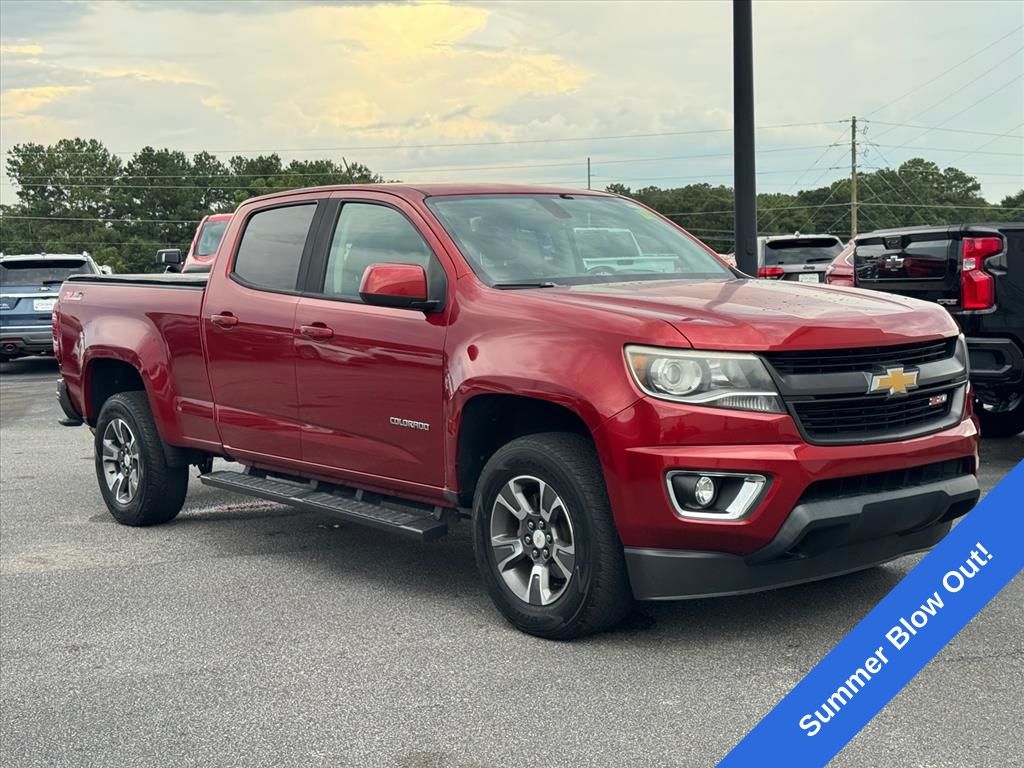Red Rock Metallic 2016 Chevrolet Colorado Pickup Truck Four-Wheel Drive 6-Speed Automatic